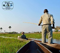 Book the dugout canoe(mokoro) into the Okavango delta and enjoy game trail walks within islands...