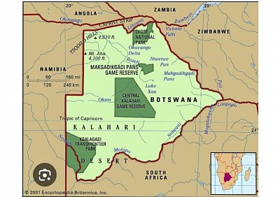 Gateway to Southern Africa, Botswana.