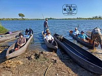 Poling in the okavango