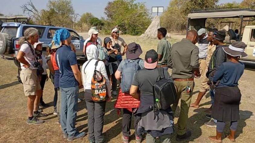By mokoro station into the Okavango delta 2 nights camping