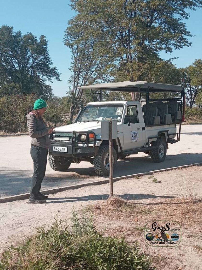 On road safari jeep....